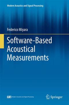 Couverture de l’ouvrage Software-Based Acoustical Measurements