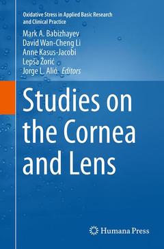 Couverture de l’ouvrage Studies on the Cornea and Lens