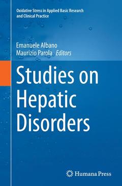 Couverture de l’ouvrage Studies on Hepatic Disorders