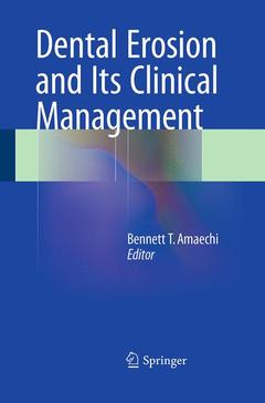 Couverture de l’ouvrage Dental Erosion and Its Clinical Management