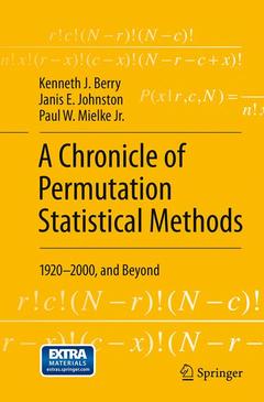 Cover of the book A Chronicle of Permutation Statistical Methods