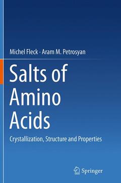 Couverture de l’ouvrage Salts of Amino Acids