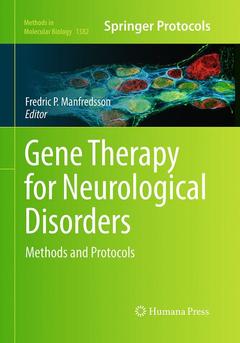 Couverture de l’ouvrage Gene Therapy for Neurological Disorders