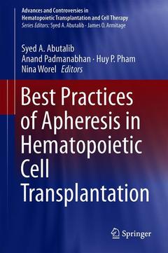 Couverture de l’ouvrage Best Practices of Apheresis in Hematopoietic Cell Transplantation