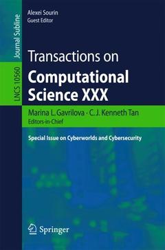 Couverture de l’ouvrage Transactions on Computational Science XXX