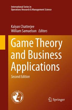 Couverture de l’ouvrage Game Theory and Business Applications