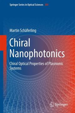Couverture de l’ouvrage Chiral Nanophotonics