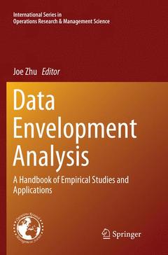 Couverture de l’ouvrage Data Envelopment Analysis