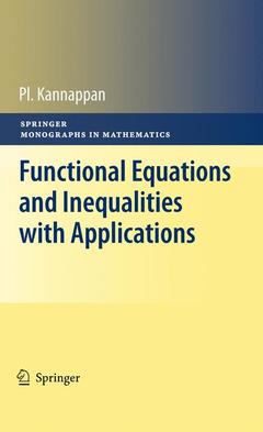 Cover of the book Functional Equations and Inequalities with Applications