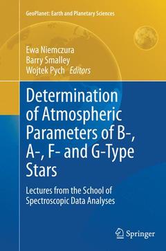 Cover of the book Determination of Atmospheric Parameters of B-, A-, F- and G-Type Stars