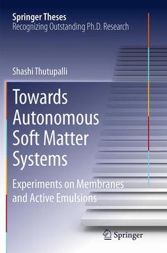 Couverture de l’ouvrage Towards Autonomous Soft Matter Systems