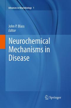 Couverture de l’ouvrage Neurochemical Mechanisms in Disease