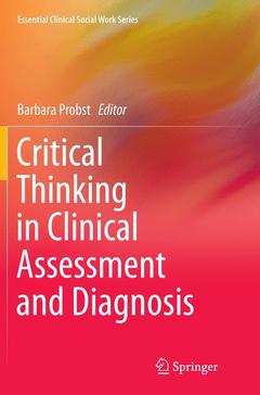 Couverture de l’ouvrage Critical Thinking in Clinical Assessment and Diagnosis