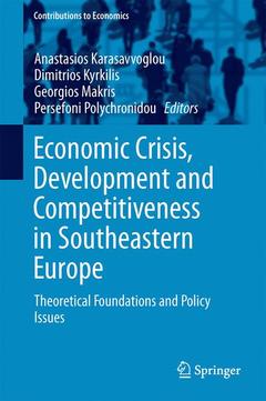 Couverture de l’ouvrage Economic Crisis, Development and Competitiveness in Southeastern Europe