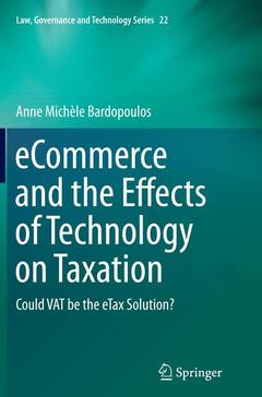 Couverture de l’ouvrage eCommerce and the Effects of Technology on Taxation