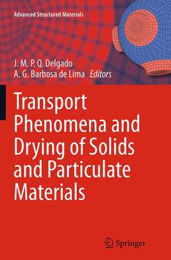 Couverture de l’ouvrage Transport Phenomena and Drying of Solids and Particulate Materials