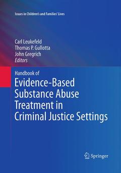 Couverture de l’ouvrage Handbook of Evidence-Based Substance Abuse Treatment in Criminal Justice Settings