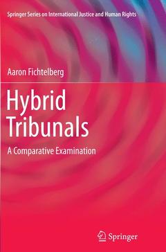 Couverture de l’ouvrage Hybrid Tribunals