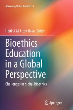 Couverture de l’ouvrage Bioethics Education in a Global Perspective