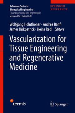 Couverture de l’ouvrage Vascularization for Tissue Engineering and Regenerative Medicine