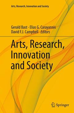 Couverture de l’ouvrage Arts, Research, Innovation and Society