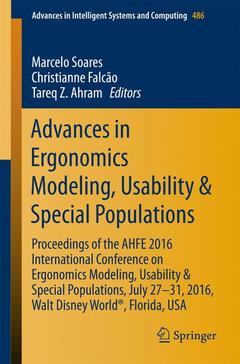 Couverture de l’ouvrage Advances in Ergonomics Modeling, Usability & Special Populations