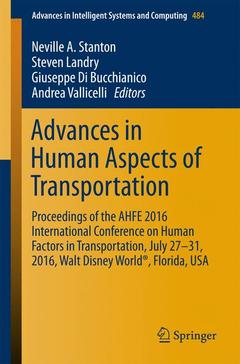 Couverture de l’ouvrage Advances in Human Aspects of Transportation