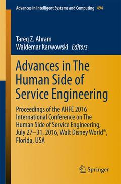 Couverture de l’ouvrage Advances in The Human Side of Service Engineering