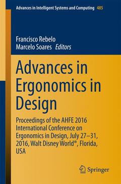 Couverture de l’ouvrage Advances in Ergonomics in Design