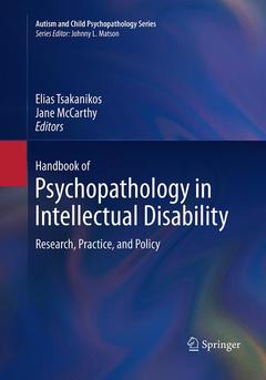 Cover of the book Handbook of Psychopathology in Intellectual Disability