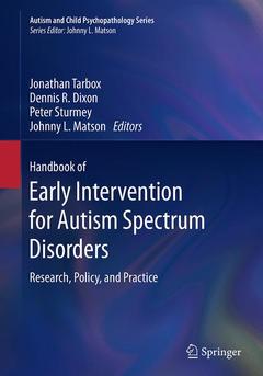 Cover of the book Handbook of Early Intervention for Autism Spectrum Disorders