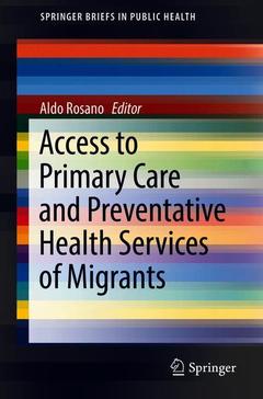Couverture de l’ouvrage Access to Primary Care and Preventative Health Services of Migrants
