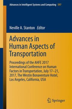 Couverture de l’ouvrage Advances in Human Aspects of Transportation