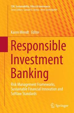 Couverture de l’ouvrage Responsible Investment Banking