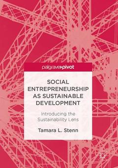 Couverture de l’ouvrage Social Entrepreneurship as Sustainable Development
