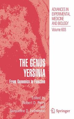 Couverture de l’ouvrage The Genus Yersinia: