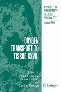 Couverture de l’ouvrage Oxygen Transport to Tissue XXVIII