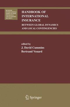 Couverture de l’ouvrage Handbook of International Insurance