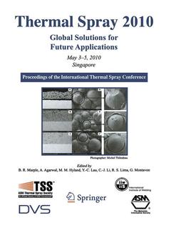 Cover of the book Thermal Spray 2010: Global Solutions for Future Applications