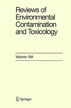 Couverture de l’ouvrage Reviews of Environmental Contamination and Toxicology 184