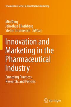 Couverture de l’ouvrage Innovation and Marketing in the Pharmaceutical Industry