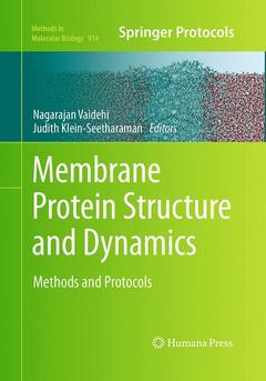 Couverture de l’ouvrage Membrane Protein Structure and Dynamics