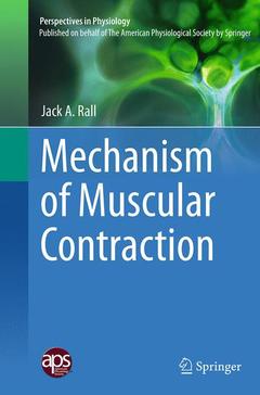 Couverture de l’ouvrage Mechanism of Muscular Contraction