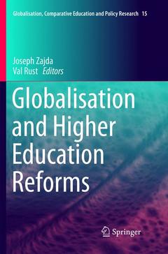 Couverture de l’ouvrage Globalisation and Higher Education Reforms