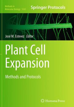 Couverture de l’ouvrage Plant Cell Expansion