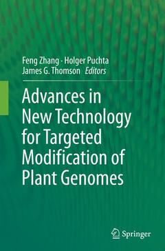 Cover of the book Advances in New Technology for Targeted Modification of Plant Genomes