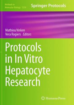 Cover of the book Protocols in In Vitro Hepatocyte Research