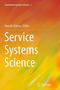 Cover of the book Service Systems Science