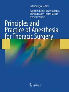 Couverture de l’ouvrage Principles and Practice of Anesthesia for Thoracic Surgery