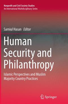 Cover of the book Human Security and Philanthropy